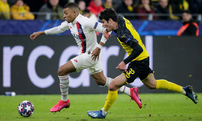 PSG's Kylian Mbappe and Dortmund's Gio Reyna